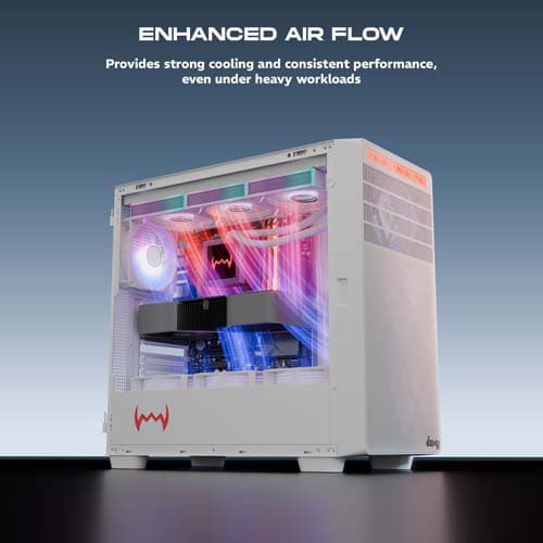 Dawg Y 804 White ARGB ATX Mid Tower Case