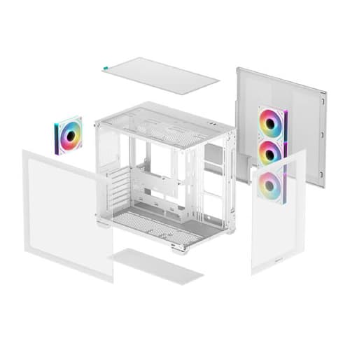 DeepCool CG530 4F White ARGB ATX Mid Tower Case