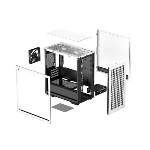 DeepCool CH370 White (M-ATX) Mini Tower Cabinet (White)