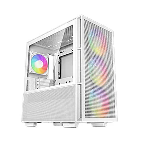 DeepCool CH560 WH Mesh ARGB (E-ATX) Mid Tower Cabinet (White)
