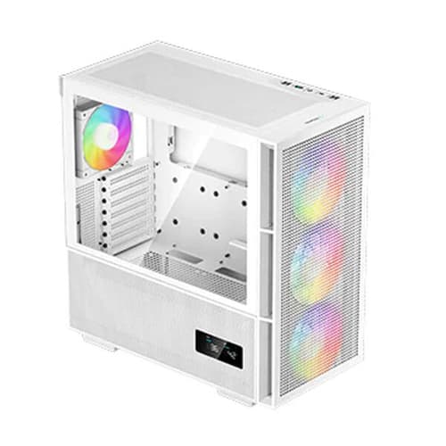 Deepcool CH560 Digital WH Mesh ARGB (E-ATX) Mid Tower Cabinet (White)