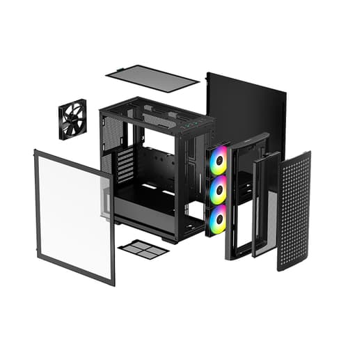 DeepCool CK560 ARGB Cabinet With USB Type-C (Black)