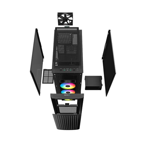 DeepCool CK560 ARGB Cabinet With USB Type-C (Black)