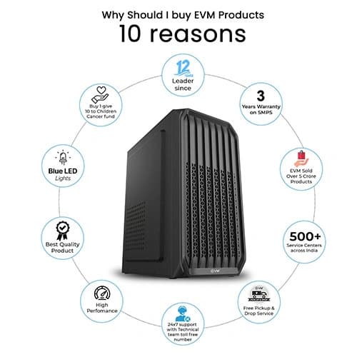 EVM Enigma Turbo 900 M-ATX Mini Tower Case with SMPS