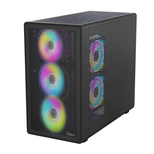 Fingers HyperHawk RGB Black M-ATX Mid Tower Case