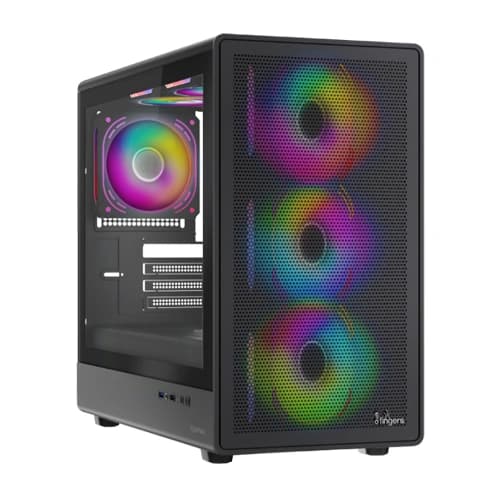 Fingers HyperHawk RGB Black M-ATX Mid Tower Case