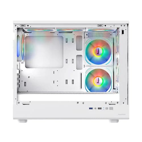 Fingers HyperHawk White RGB M-ATX Mini Tower Case