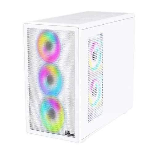 Fingers HyperHawk White RGB M-ATX Mini Tower Case