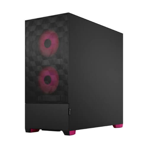 Fractal Design Pop Air RGB Magenta Core TG Clear Tint (ATX) Mid Tower Cabinet with Tempered Glass Side Panel (Black)