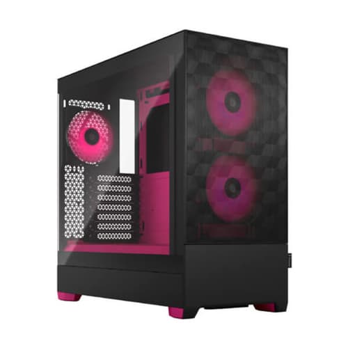 Fractal Design Pop Air RGB Magenta Core TG Clear Tint (ATX) Mid Tower Cabinet with Tempered Glass Side Panel (Black)