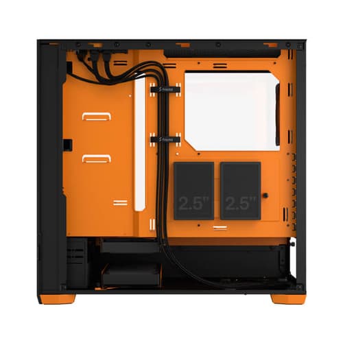 Fractal Design Pop Air RGB Orange Core TG Clear Tint (ATX) Mid Tower Cabinet with Tempered Glass Side Panel (Black)