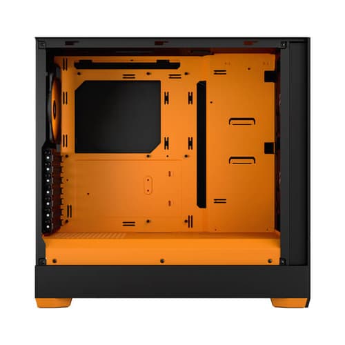 Fractal Design Pop Air RGB Orange Core TG Clear Tint (ATX) Mid Tower Cabinet with Tempered Glass Side Panel (Black)