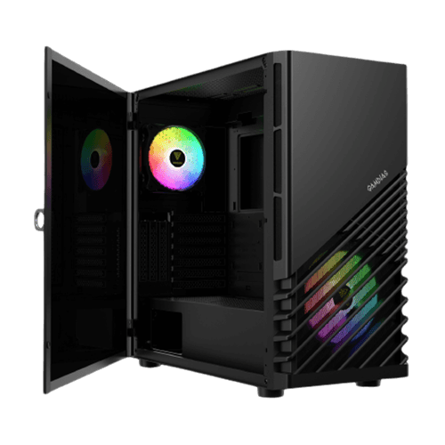 Gamdias Argus M4 ARGB (ATX) Mid Tower Cabinet (Black)