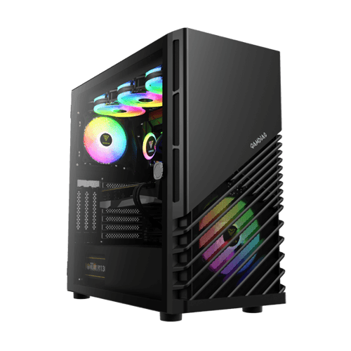 Gamdias Argus M4 ARGB (ATX) Mid Tower Cabinet (Black)