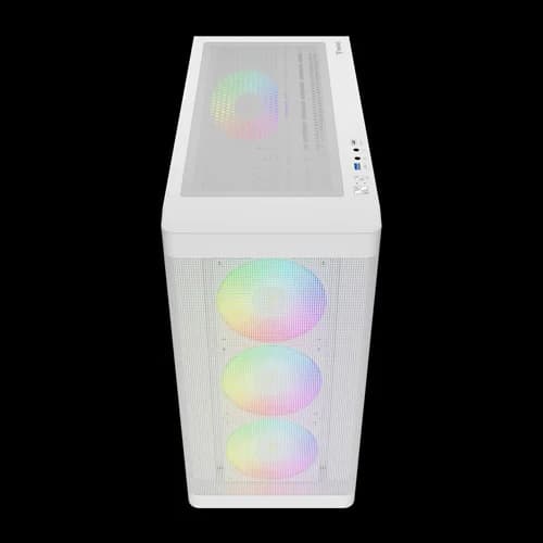 GAMDIAS Athena M3 ARGB E-ATX White Mid Tower Case