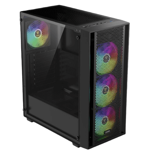 Gamdias Aura GC2 Elite V2 ARGB (ATX) Mid Tower Cabinet (Black)