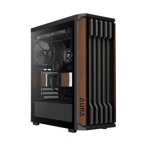 Gamdias AURA GC11 Wood ATX Mid Tower Case