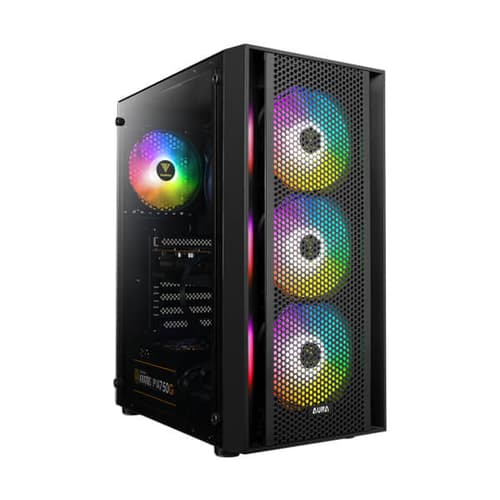 Gamdias Aura GC2 Mesh ARGB (ATX) Mid Tower Cabinet (Black)