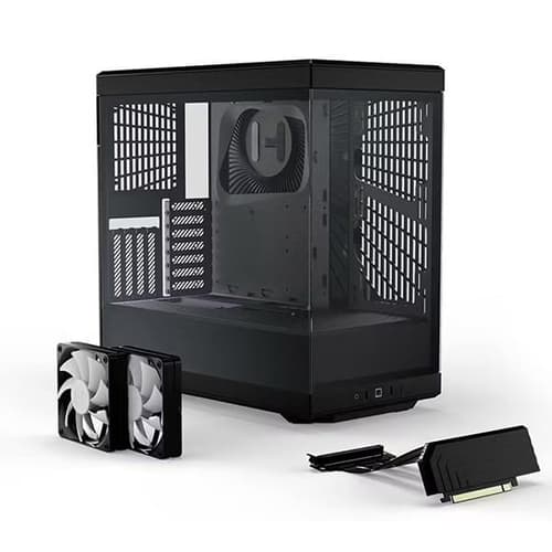 Hyte Y40 TG ATX Black Mid Tower Case with PCIE 4.0 Riser