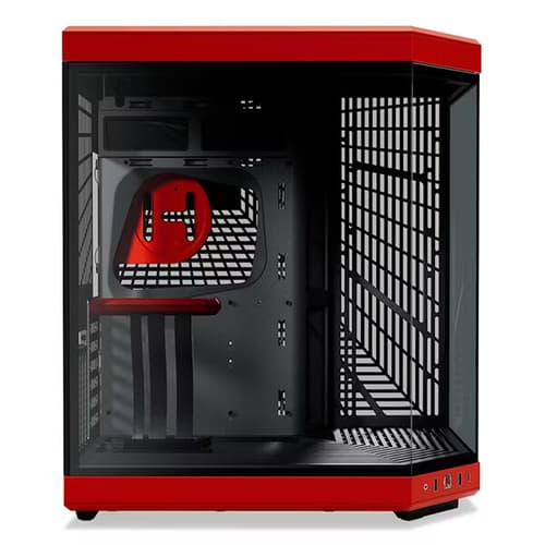 Hyte Y70 (E-ATX) Mid Tower Cabinet (Black and Red)