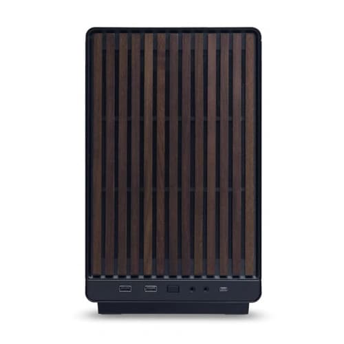 Lian Li A3-mATX Wood Black Mini Tower Case with Glass Side Panel