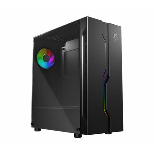 MSI MAG Vampiric 010X (ATX) Mid Tower Cabinet With Tempered Glass Side Panel and ARGB Controller (Black)