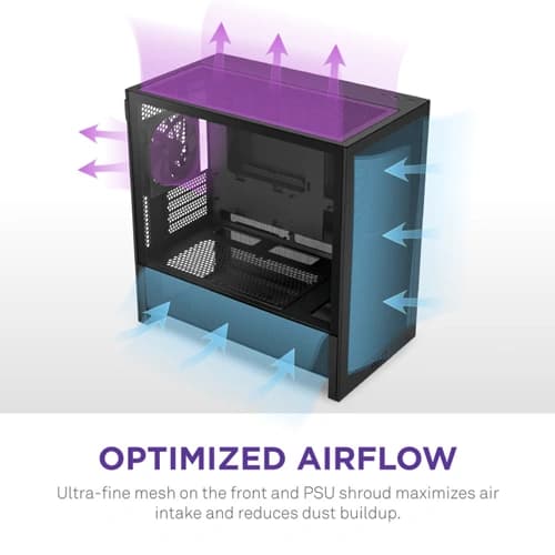 NZXT H3 Flow M-ATX Mini Tower Case 2025 Edition