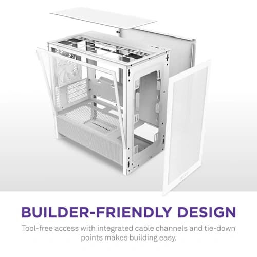 NZXT H3 Flow M-ATX Mini Tower White Case 2025 Edition
