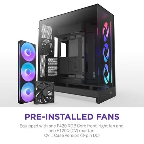Nzxt H9 Flow RGB 2025 Edition E-ATX Mid Tower Case