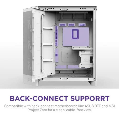 Nzxt H9 Flow White 2025 Edition E-ATX Mid Tower Case