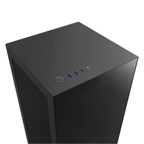 Nzxt H1 Version 2 With PSU, AIO, and Riser Card (M-ITX) Mini Tower Cabinet (Matte Black)
