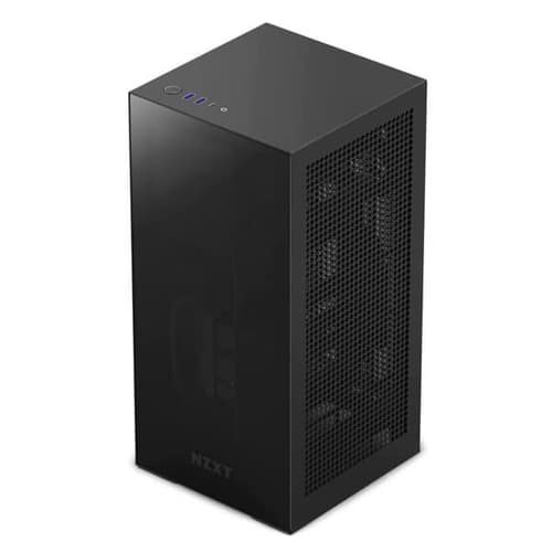 Nzxt H1 Version 2 With PSU, AIO, and Riser Card (M-ITX) Mini Tower Cabinet (Matte Black)