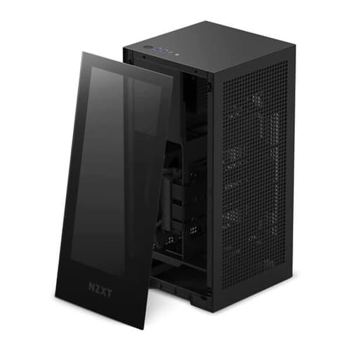 Nzxt H1 Version 2 With PSU, AIO, and Riser Card (M-ITX) Mini Tower Cabinet (Matte Black)