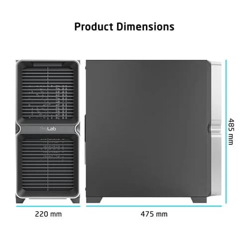 ProLab Design AI828 Mid Tower Workstation PC Case