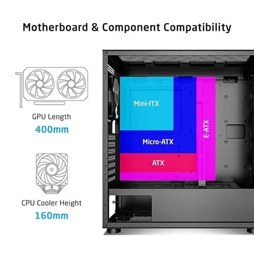 ProLab Design AI628 Mid Tower Workstation PC Case