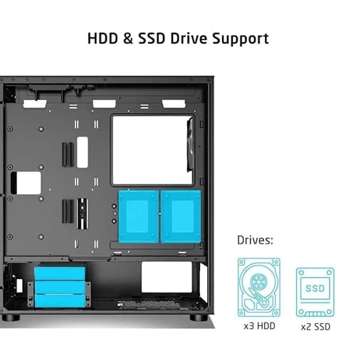 ProLab Design AI628 Mid Tower Workstation PC Case