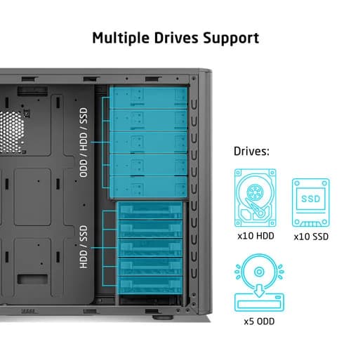 ProLab Design AI838 Mid Tower Workstation PC Case