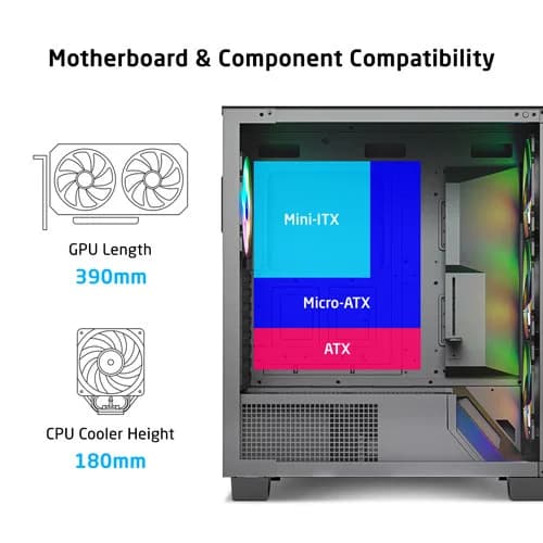 ProLab Design AI848 ARGB Mid Tower ATX Case