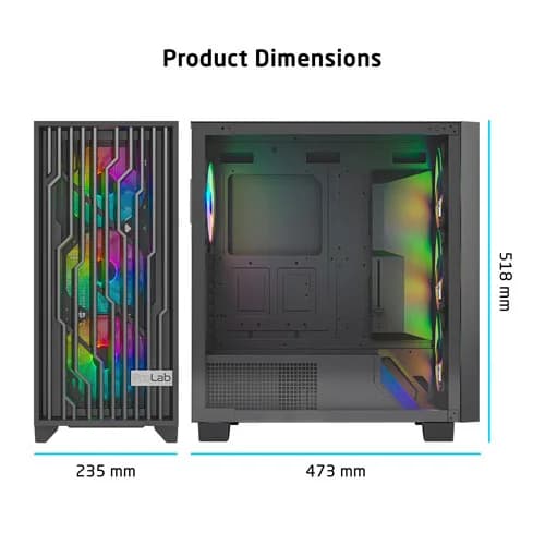 ProLab Design AI848 ARGB Mid Tower ATX Case