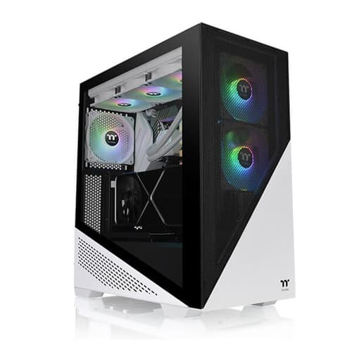 Thermaltake Divider 370 TG Snow ARGB (E-ATX) Mid Tower Cabinet (White)