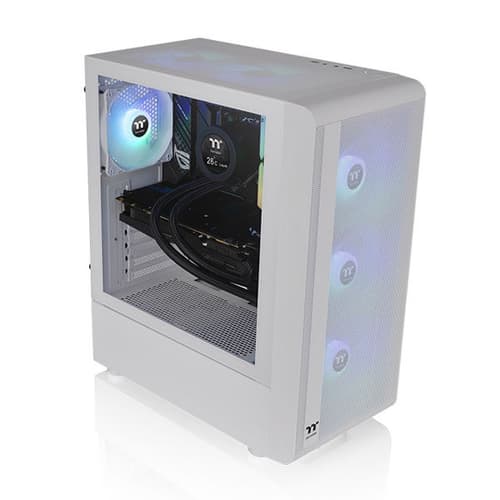 Thermaltake S200 TG ARGB Snow (ATX) Mid Tower Cabinet (White)