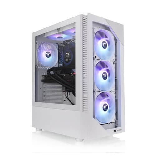 Thermaltake View 200 TG ARGB Snow (ATX) Mid Tower Cabinet (White)
