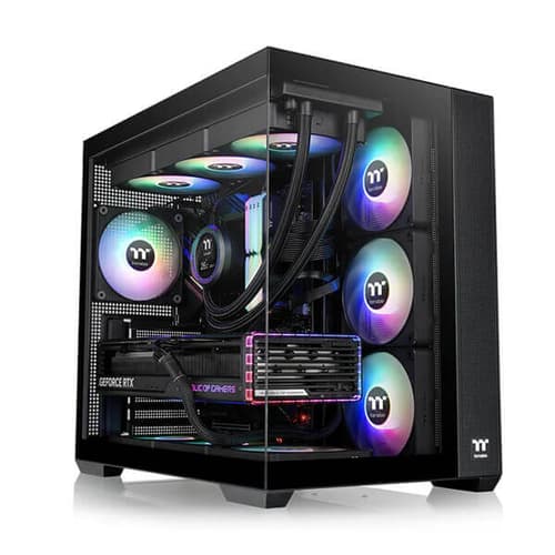 Thermaltake View 380 TG ARGB (ATX) Mid Tower Cabinet (Black)