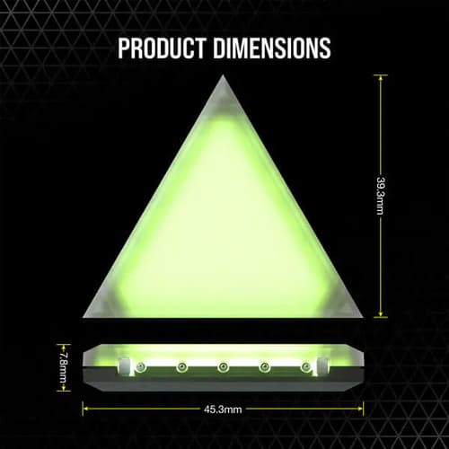 Corsair iCUE LC100 Mini Triangle Case Accent RGB Lighting Panels (9x Tile Expansion Kit)