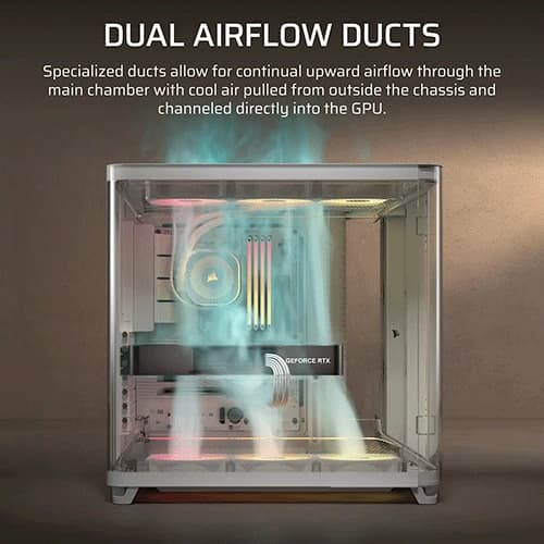 Corsair Air 5400 RS-R ARGB E-ATX White Mid Tower Case