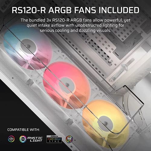 Corsair Air 5400 RS-R ARGB E-ATX White Mid Tower Case