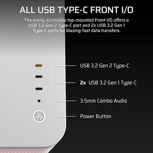 Corsair Air 5400 RS-R ARGB E-ATX White Mid Tower Case