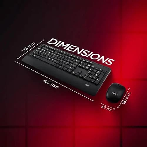 Acer ZC.A01SI.2DP Wireless Keyboard and Mouse Combo