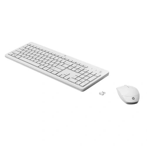 HP 230 Wireless White Keyboard and Mouse Combo HP 230 Wireless White Keyboard and Mouse Combo