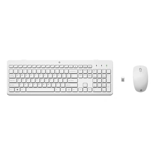 HP 230 Wireless White Keyboard and Mouse Combo